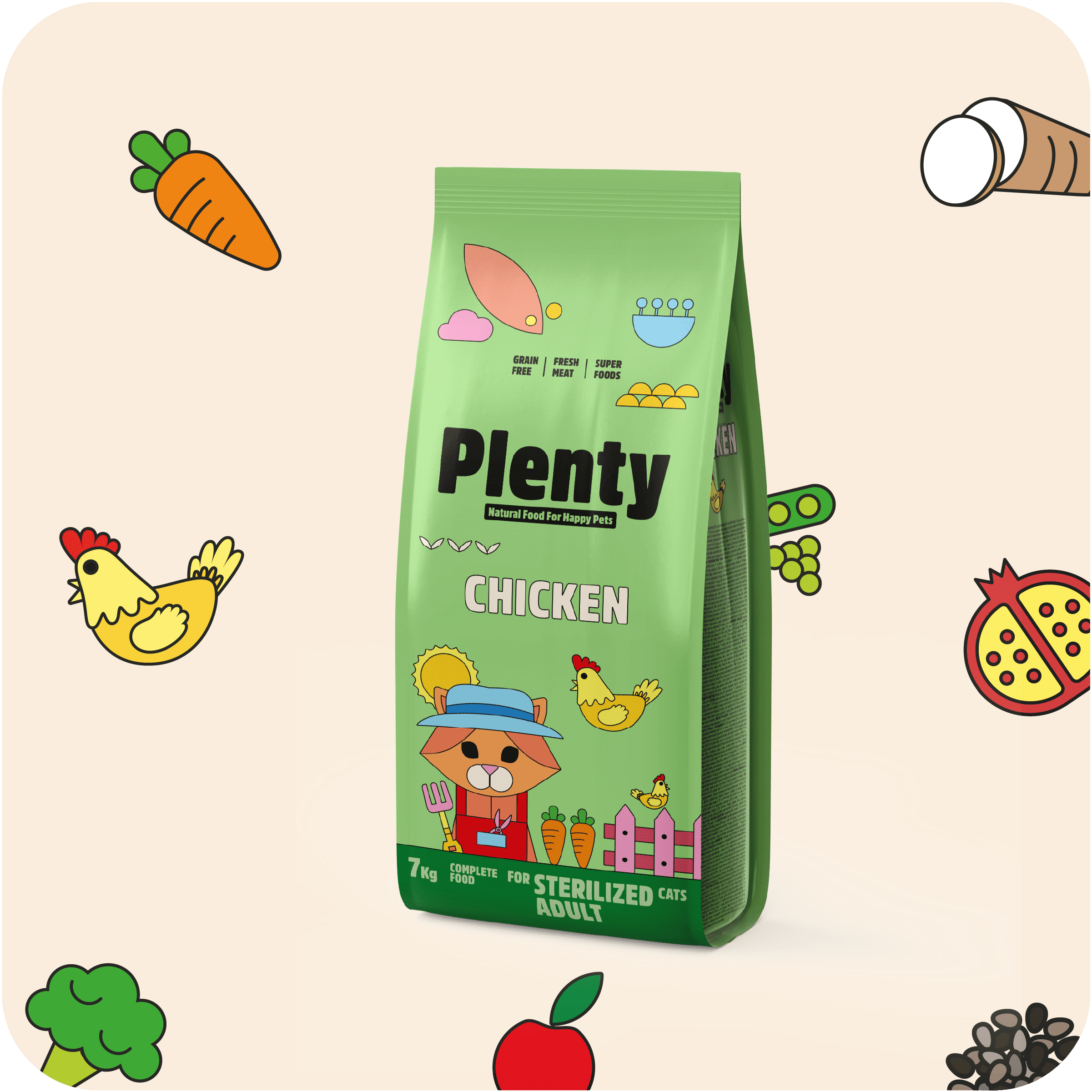 POLLO FRESCO GATO ADULTO ESTERILIZADO